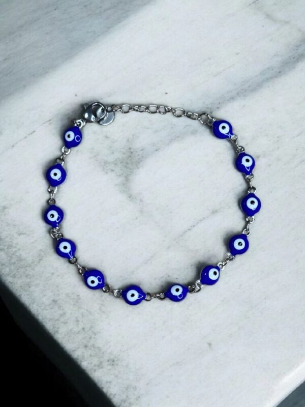PULSERA ACERO OJO TURCO