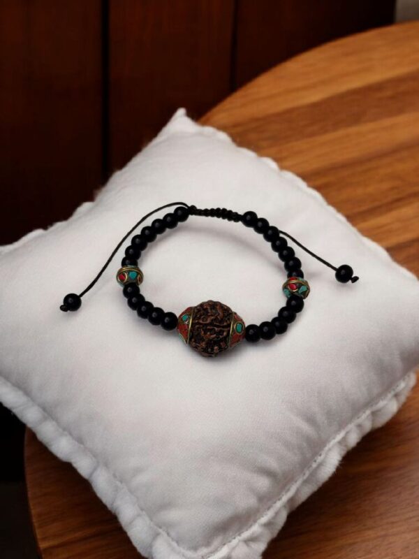PULSERA RUDRAKSHA y Jade negro - Imagen 2