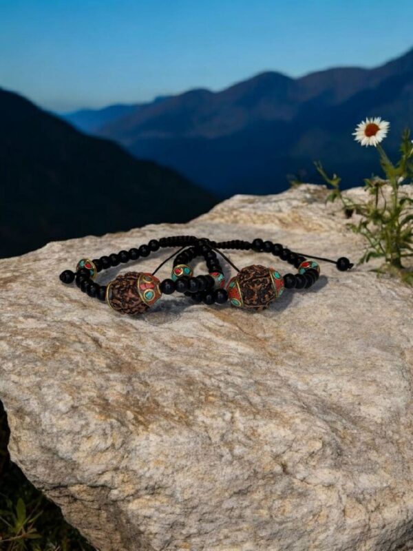 PULSERA RUDRAKSHA y Jade negro - Imagen 3