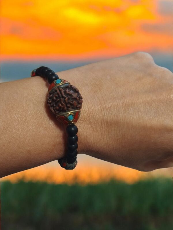 PULSERA RUDRAKSHA y Jade negro - Imagen 4