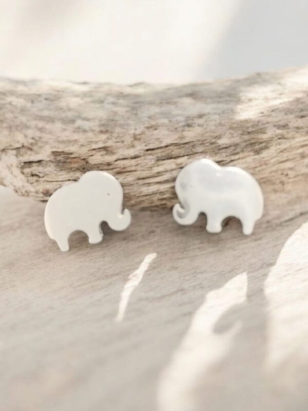 PENDIENTES ACERO ELEFANTE DE LA SUERTE